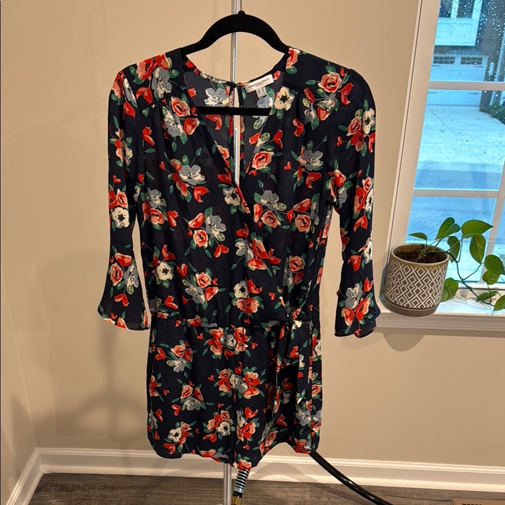 Carolina Belle Black Floral Long Sleeve Dress
